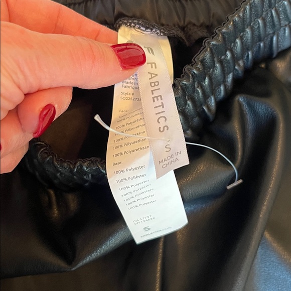 Fabletics Faux Leather Boxer Shorts - Picture 7 of 9